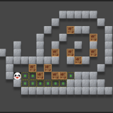 Classic Panda Sokoban Game