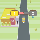 Get in the car quickly