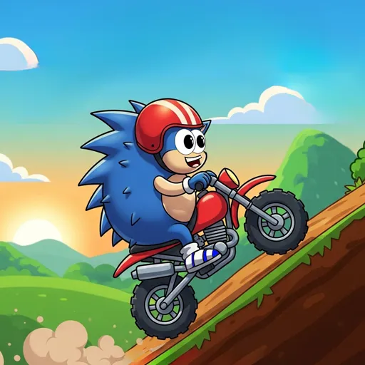 Blue Hedgehog Hill Dash Ride